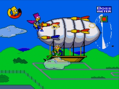 Screen ze hry The Simpsons: Barts Nightmare