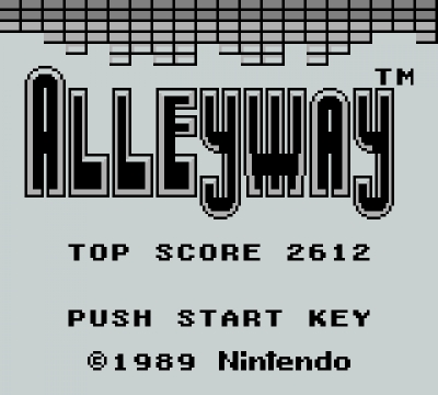 Screen ze hry Alleyway