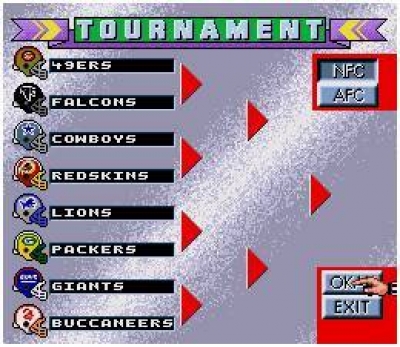 Screen ze hry Capcom�s MVP Football