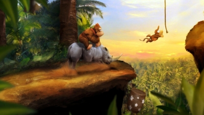 Artwork ke he Donkey Kong Land 3