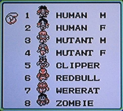 Screen ze hry The Final Fantasy Legend
