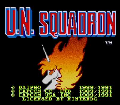 Screen ze hry U.N. Squadron