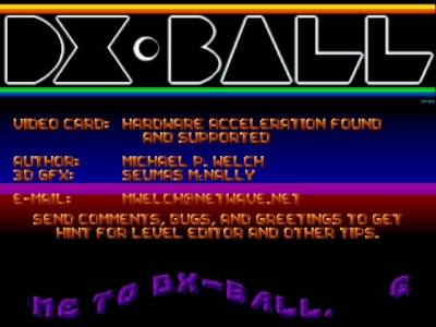 Screen ze hry DX-Ball