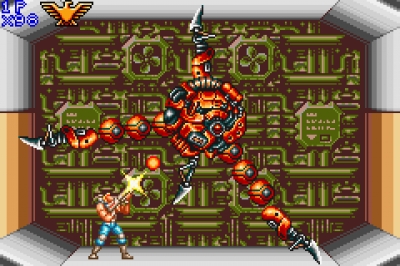 Screen ze hry Contra Advance: The Alien Wars EX