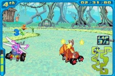 Screen ze hry Digimon Racing