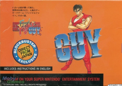 Obal hry Final Fight Guy