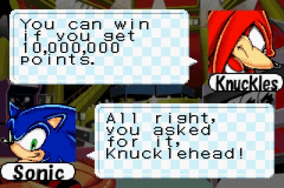 Screen ze hry Sonic Pinball Party