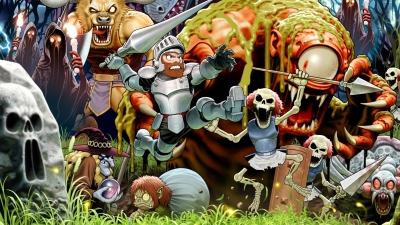 Artwork ke he Super Ghouls n Ghosts