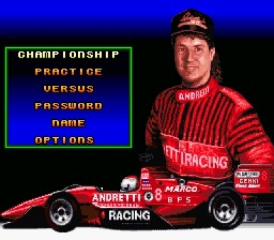 Screen ze hry Michael Andrettis Indy Car Challenge