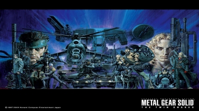 Artwork ke he Metal Gear Solid: The Twin Snakes