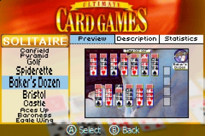 Screen ze hry Ultimate Card Games
