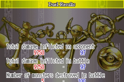 Screen ze hry Yu-Gi-Oh! 7 Trials to Glory: World Championship Tournament 2005