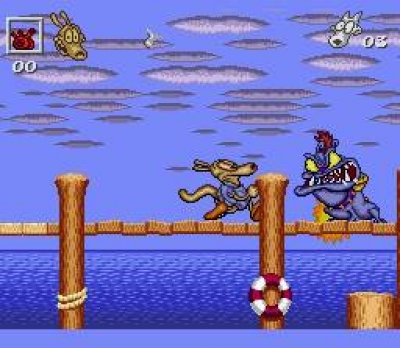 Screen ze hry Rockos Modern Life: Spunkys Dangerous Day