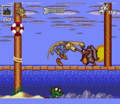 Screen ze hry Rockos Modern Life: Spunkys Dangerous Day