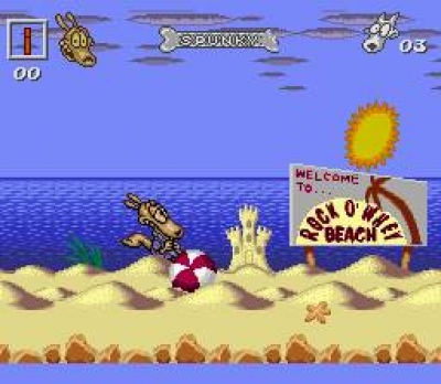 Screen ze hry Rockos Modern Life: Spunkys Dangerous Day
