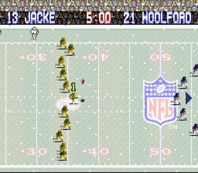 Screen ze hry Tecmo Super Bowl