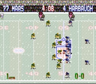 Screen ze hry Tecmo Super Bowl