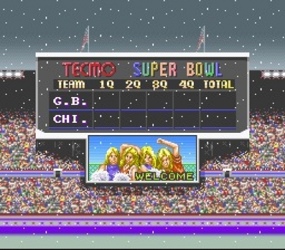 Screen ze hry Tecmo Super Bowl