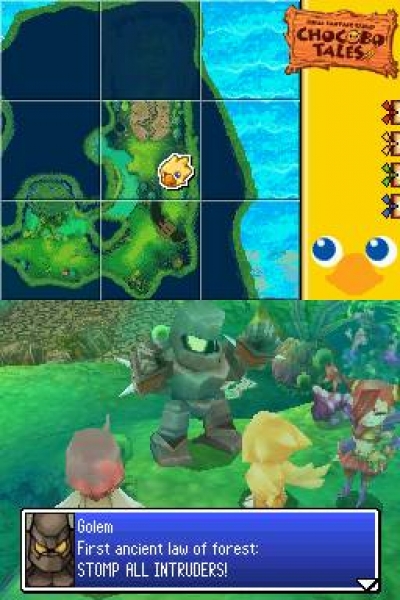 Screen ze hry Final Fantasy Fables: Chocobo Tales