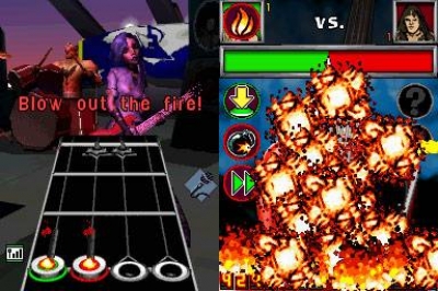Screen ze hry Guitar Hero: On Tour