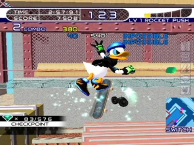 Screen ze hry Disney Sports: Skateboarding