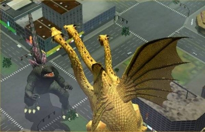 Screen ze hry Godzilla: Destroy All Monsters Melee
