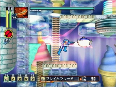 Screen ze hry Mega Man Network Transmission