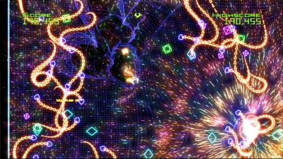 Screen ze hry Geometry Wars: Galaxies