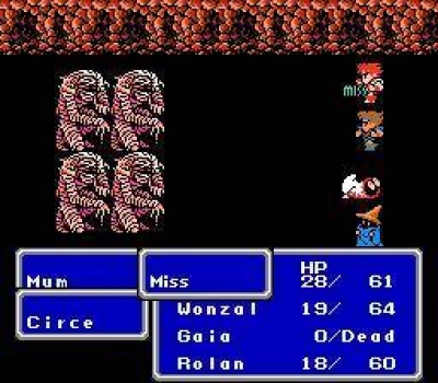 Screen ze hry Final Fantasy III