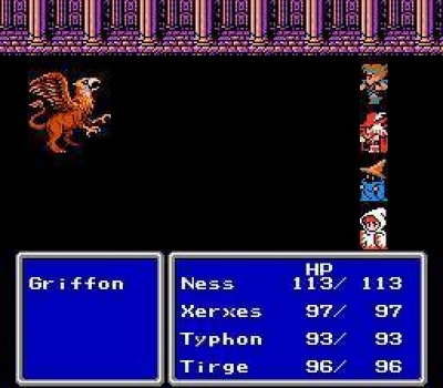 Screen ze hry Final Fantasy III