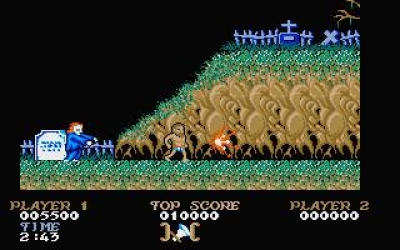 Screen ze hry Ghosts n Goblins