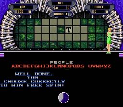 Screen ze hry Wheel of Fortune: Deluxe Edition