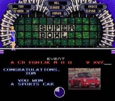 Screen ze hry Wheel of Fortune: Deluxe Edition