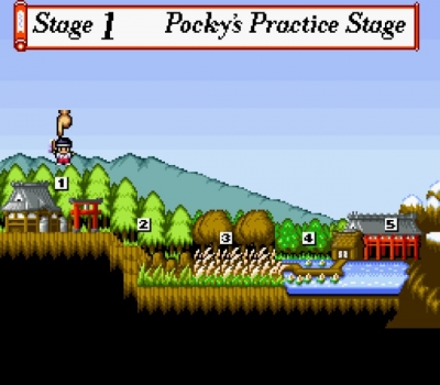 Screen ze hry Pocky & Rocky 2