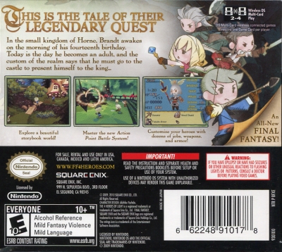 Obal hry Final Fantasy: The 4 Heroes of Light