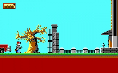 Screen ze hry Dangerous Dave in the Haunted Mansion