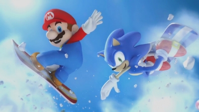 Artwork ke he Mario & Sonic at the Olympic Winter Games