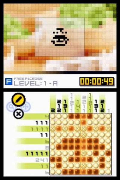 Screen ze hry Picross DS