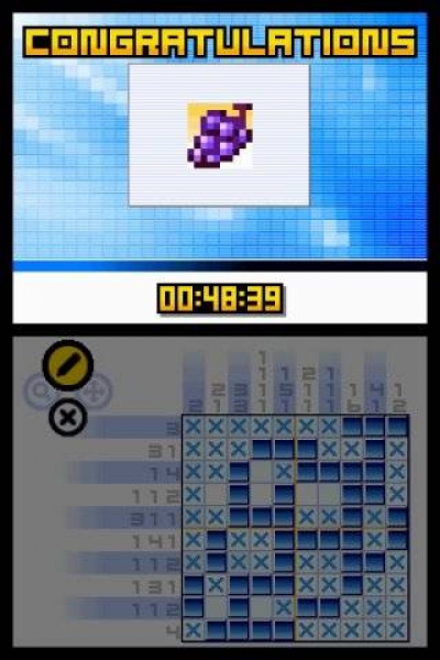 Screen ze hry Picross DS