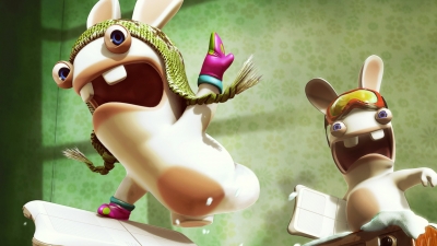Artwork ke he Rayman Raving Rabbids 2
