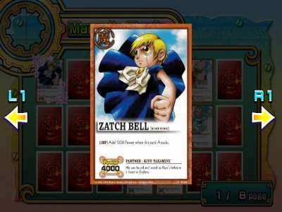 Screen ze hry Zatch Bell: Mamodo Battles