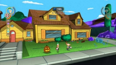 Screen ze hry Phineas and Ferb: Across the 2nd Dimension