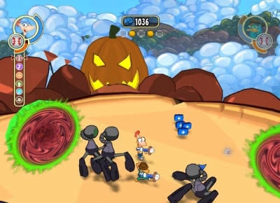 Screen ze hry Phineas and Ferb: Across the 2nd Dimension