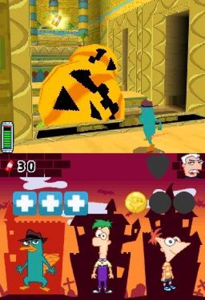 Screen ze hry Phineas and Ferb: Across the 2nd Dimension