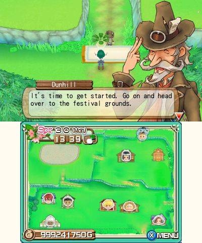 Screen ze hry Harvest Moon 3D: A New Beginning
