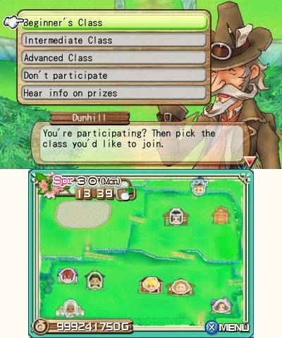 Screen ze hry Harvest Moon 3D: A New Beginning