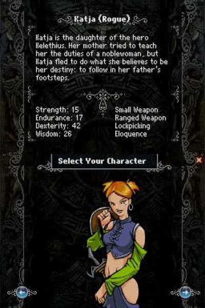 Screen ze hry Mazes of Fate