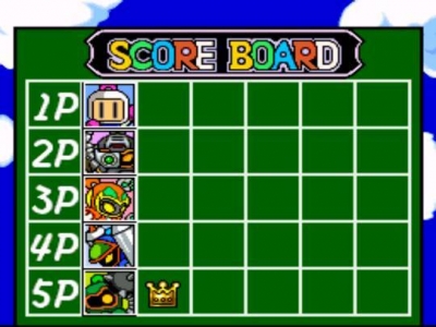 Screen ze hry Super Bomberman 4