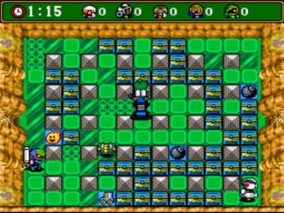 Screen ze hry Super Bomberman 4