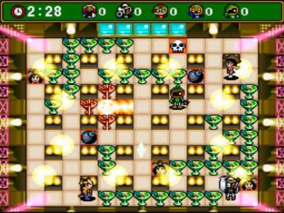 Screen ze hry Super Bomberman 4